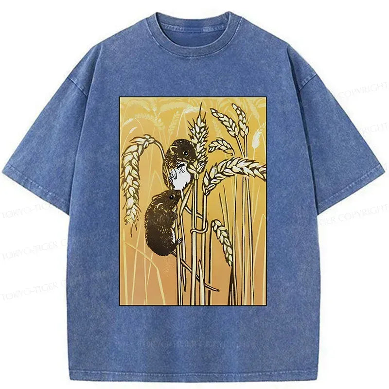 Japanese Washed T-Shirt for Daily Wear