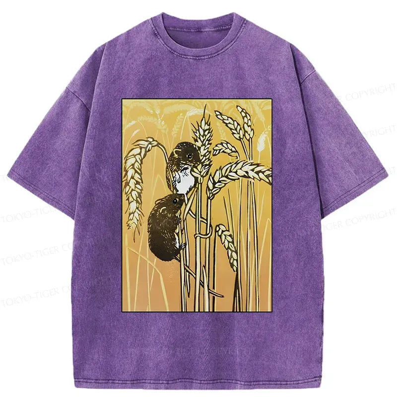 Japanese Washed T-Shirt for Daily Wear