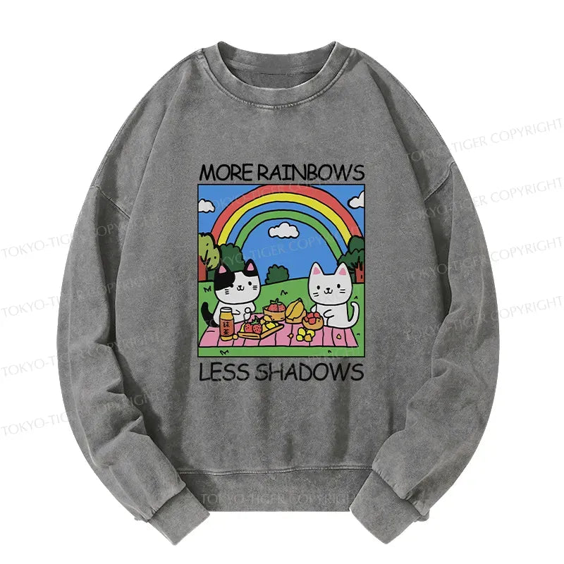 Kyoto-Lion More Rainbows Less Shadows Washed Sweatshirt