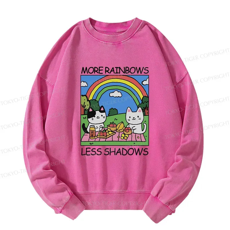Kyoto-Lion More Rainbows Less Shadows Washed Sweatshirt