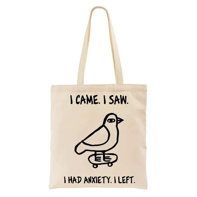 Japanese Funny Meme Bird Tote Bag