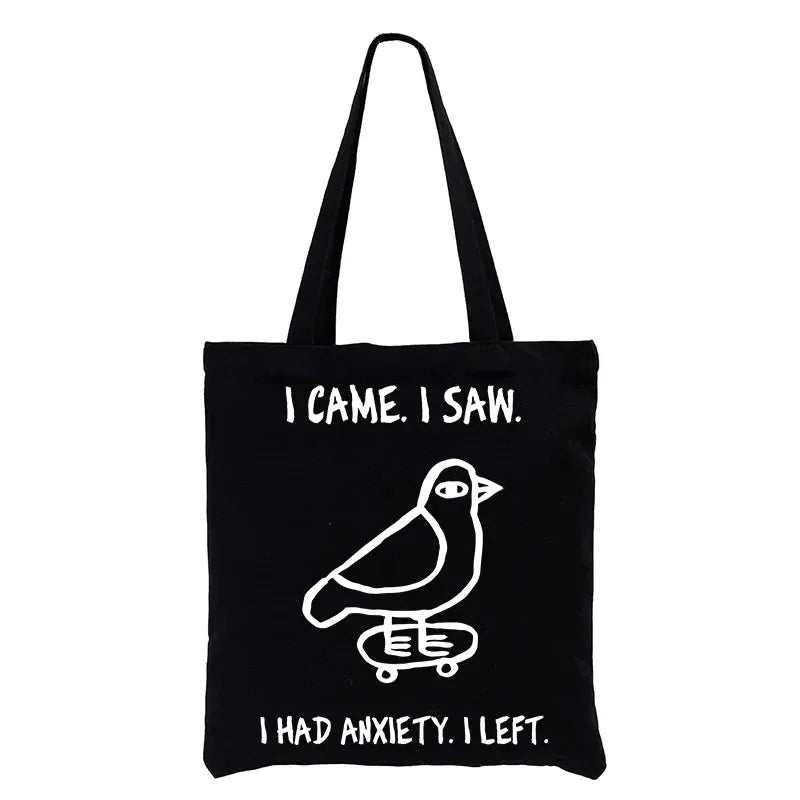 Kyoto-Lion Funny Meme Bird Just Needs A Break Tote Bag