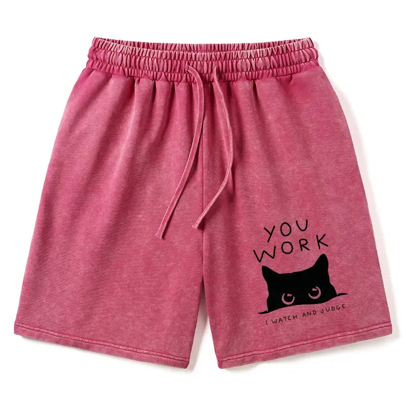 Kyoto-Lion A Cat That Spies Washed Shorts