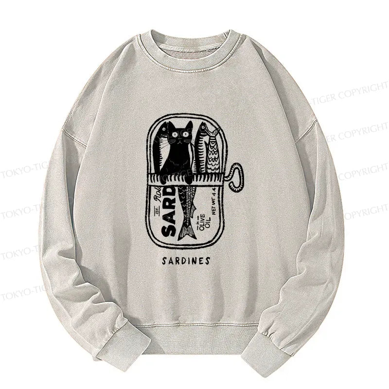 Japanese woodblock cat sweatshirt