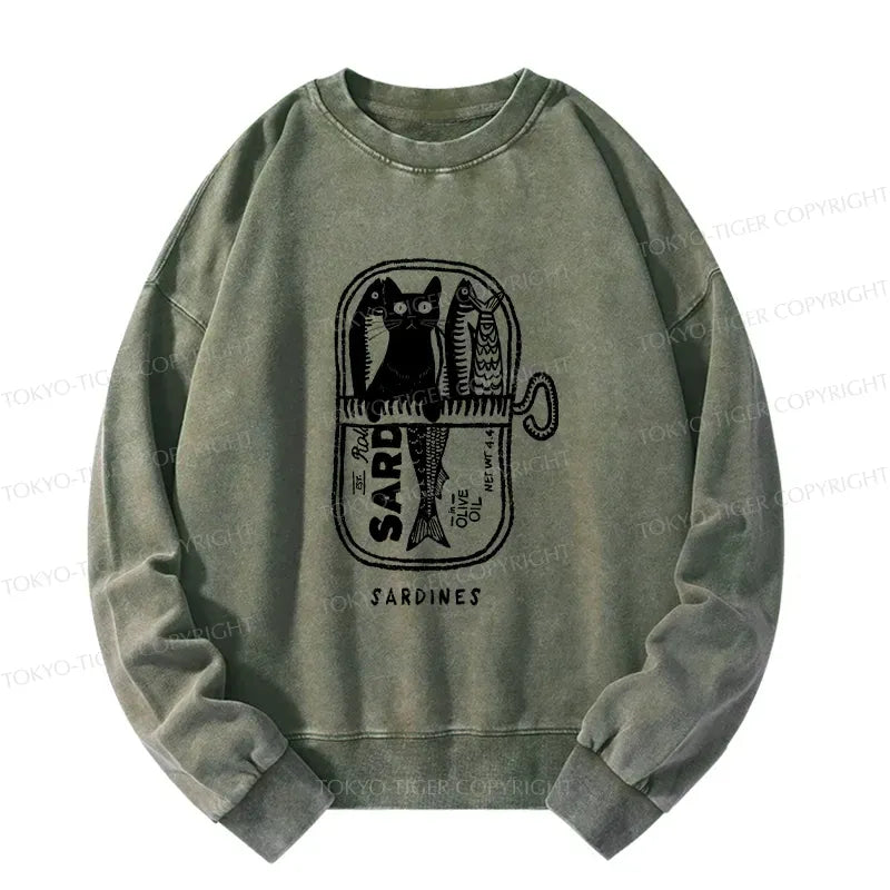 Japanese woodblock cat sweatshirt