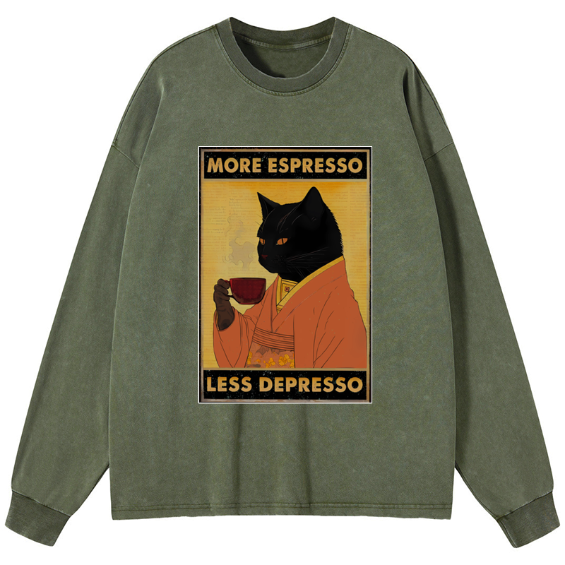 Kyoto Lion Japanese washed long sleeve tee