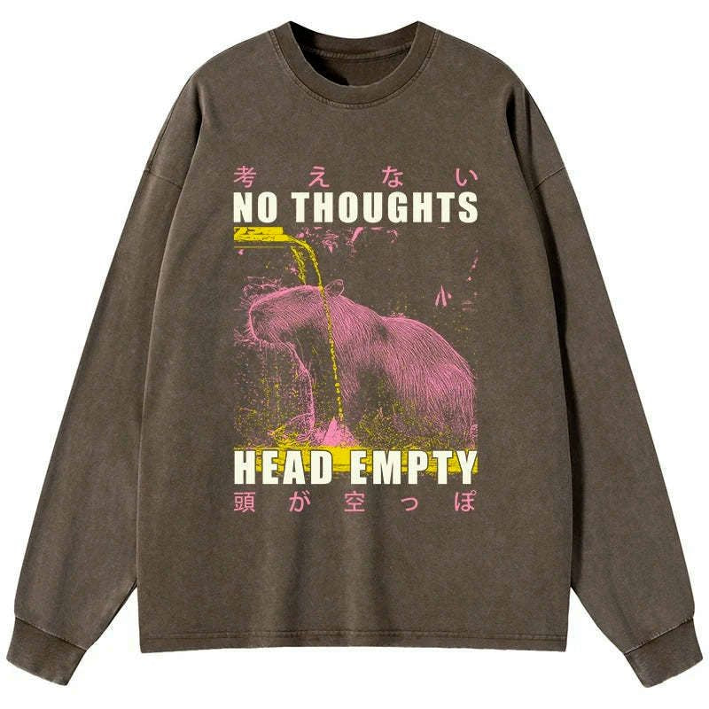 No Thoughts Head Empty long sleeve shirt