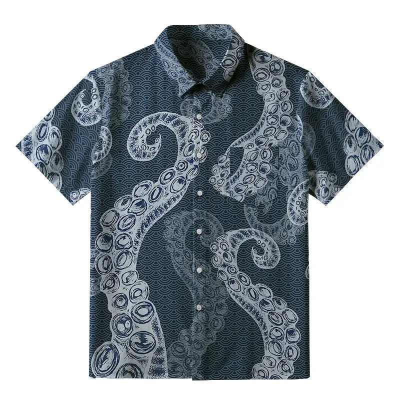Octopus Tentacles Japanese Shirt for Beach