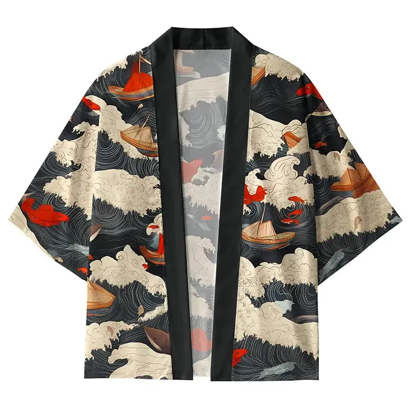 unisex haori kimono cardigan for daily wear