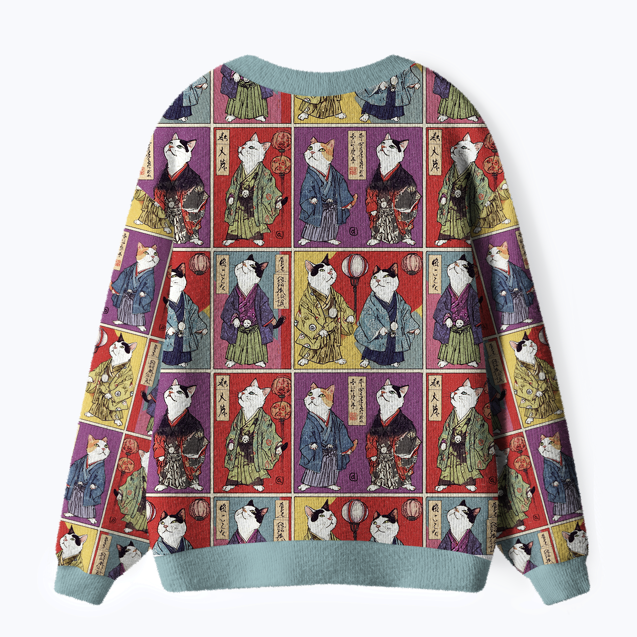 Samurai Cat Ugly Cardigan Stylish Gift