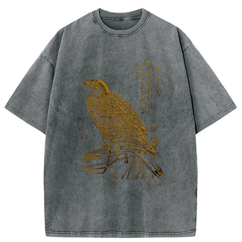 Unisex Japanese Falcon Tee Streetwear Casual