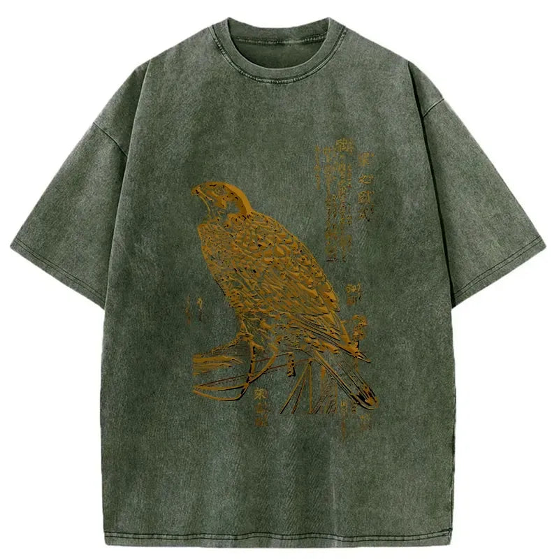 Japanese Peregrine Falcon Washed T-Shirt