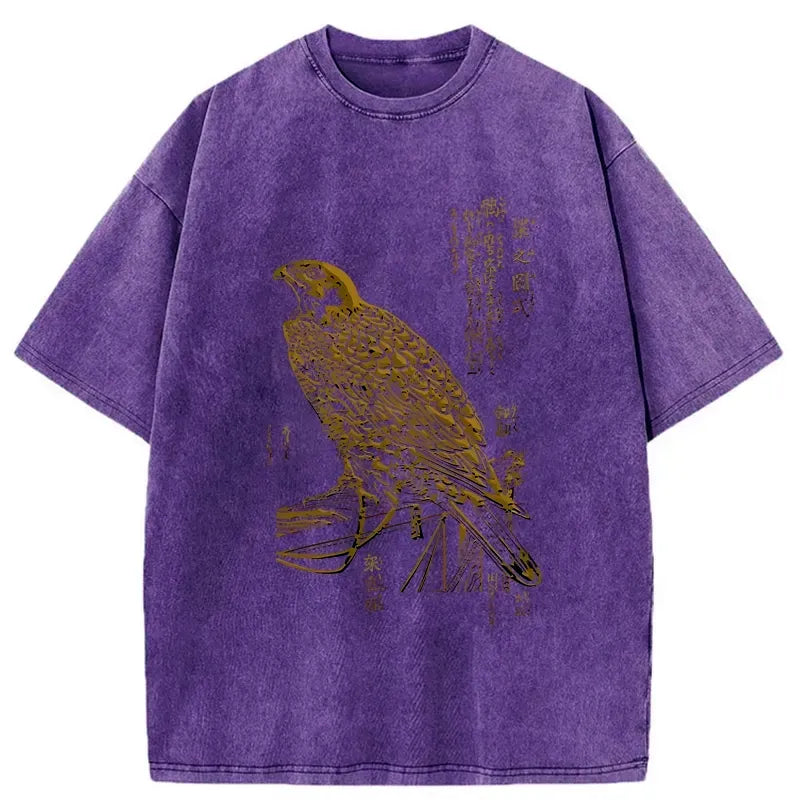 Japanese Peregrine Falcon Washed T-Shirt