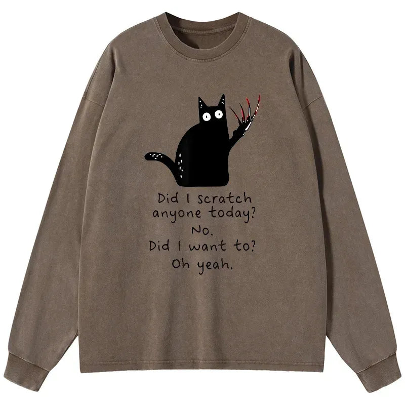 Japanese vintage cats long sleeve t-shirt