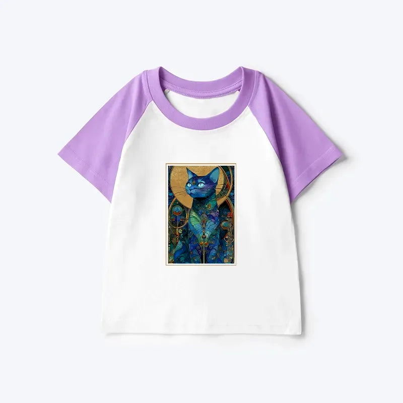 Funny Cat T-shirt for Kids Gift Idea