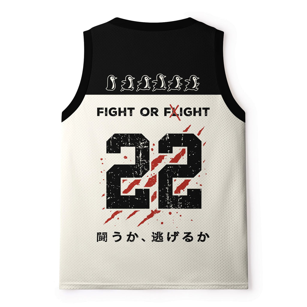 kyoto lion woodblock print mesh tank top
