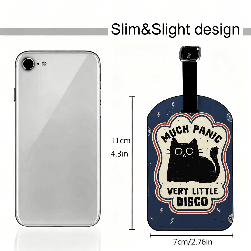 Vintage style luggage tag for business trip