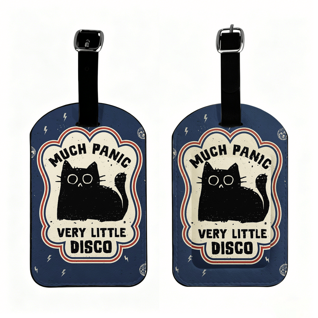 Retro Kyoto Lion luggage tag for travel
