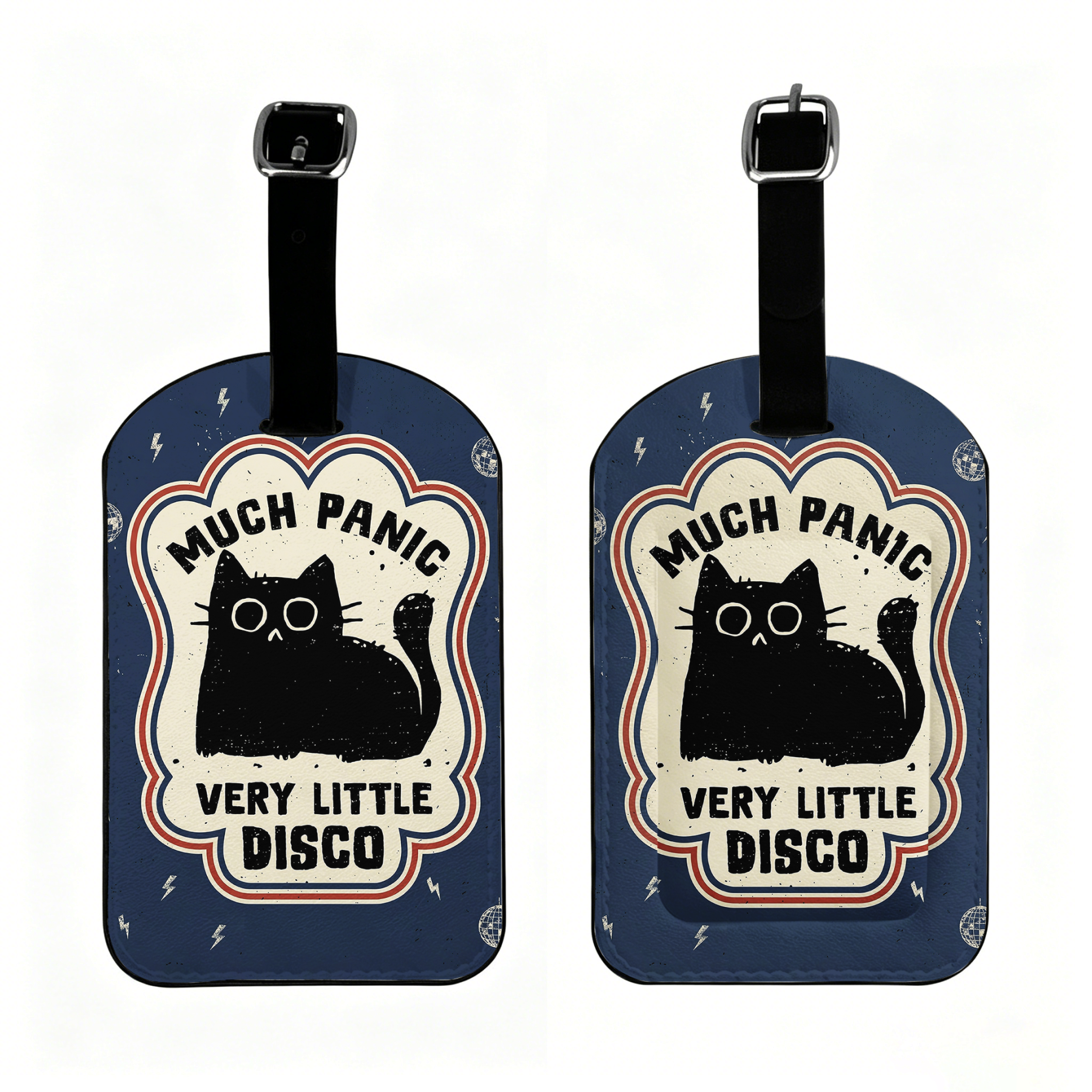 Retro Kyoto Lion luggage tag for travel
