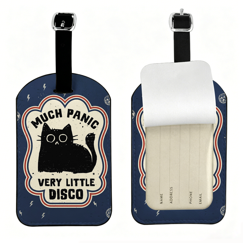 Retro Kyoto Lion luggage tag for travel