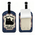 Retro Kyoto Lion luggage tag for travel