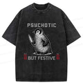 Washed Retro Japanese T-Shirt for Party