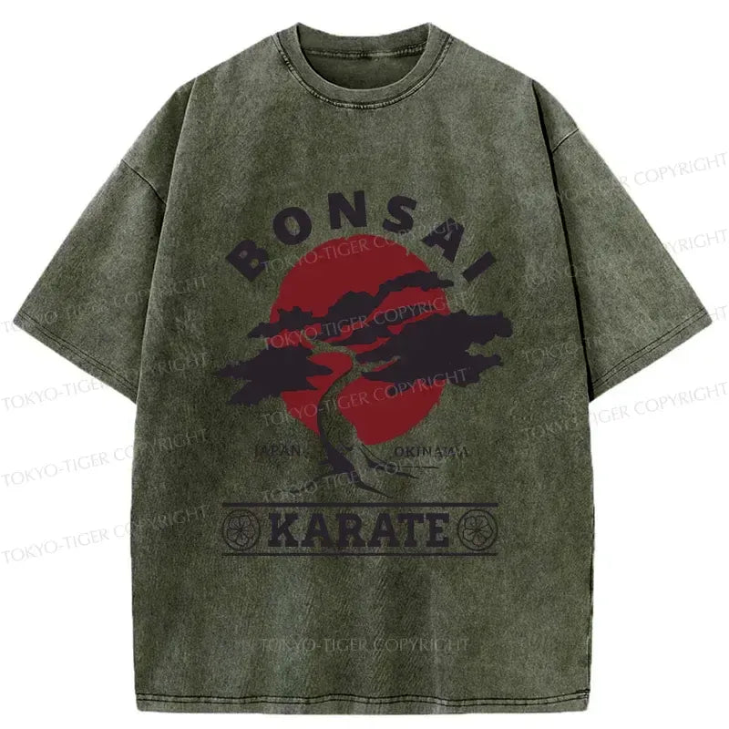 Kyoto-Lion Japan Bonsai Washed T-Shirt