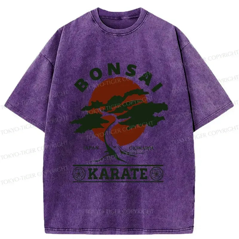 Kyoto-Lion Japan Bonsai Washed T-Shirt