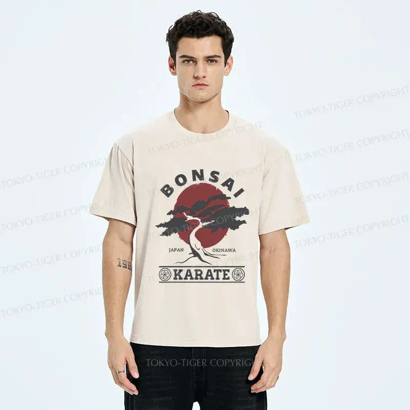 Kyoto-Lion Japan Bonsai Washed T-Shirt