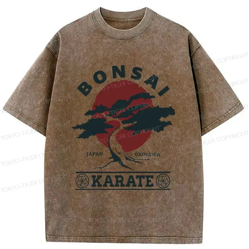 Vintage Japan Unisex Cotton T-Shirt with Bonsai