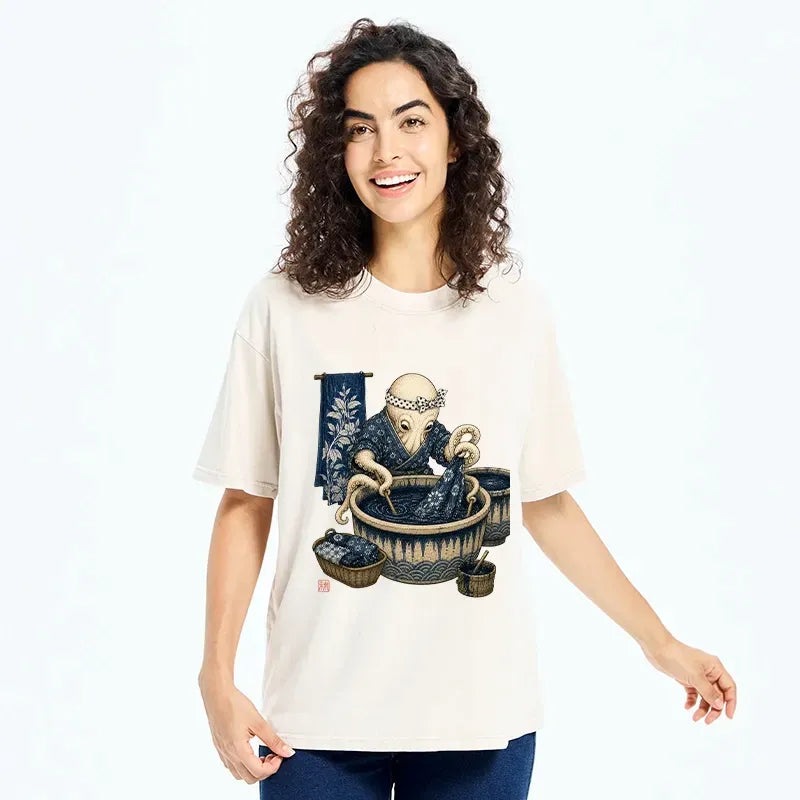 Washed Ukiyo-e T-Shirt Best Seller