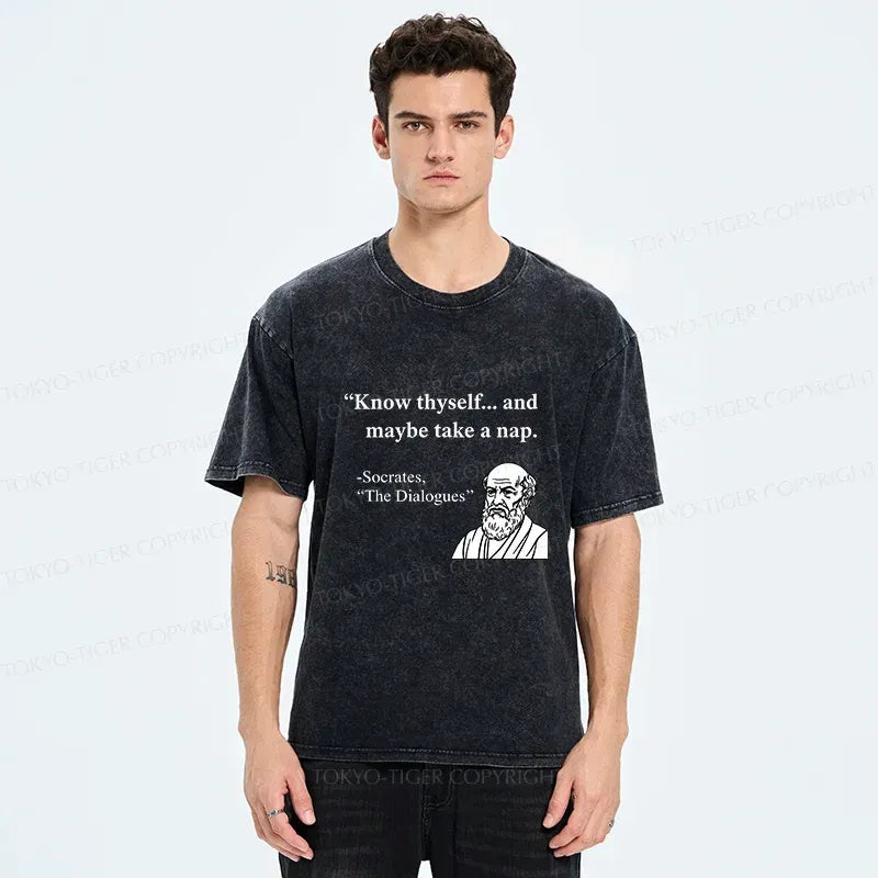 Funny Japanese philosophy t-shirt for daily wear