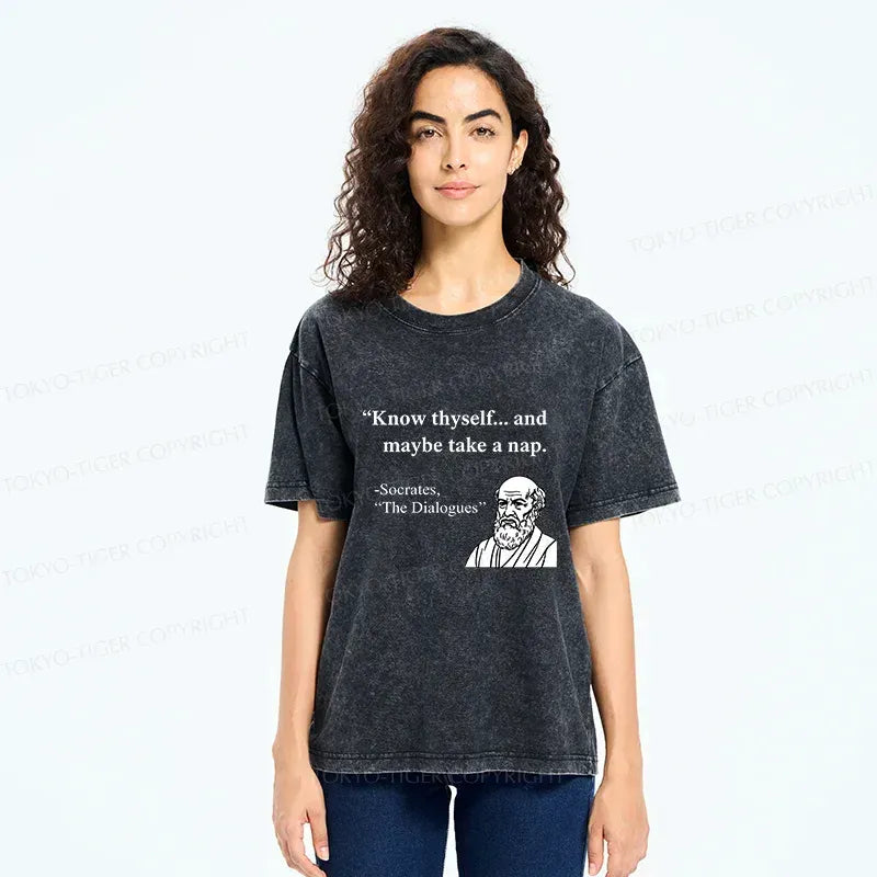 Unisex vintage Socrates t-shirt for casual style