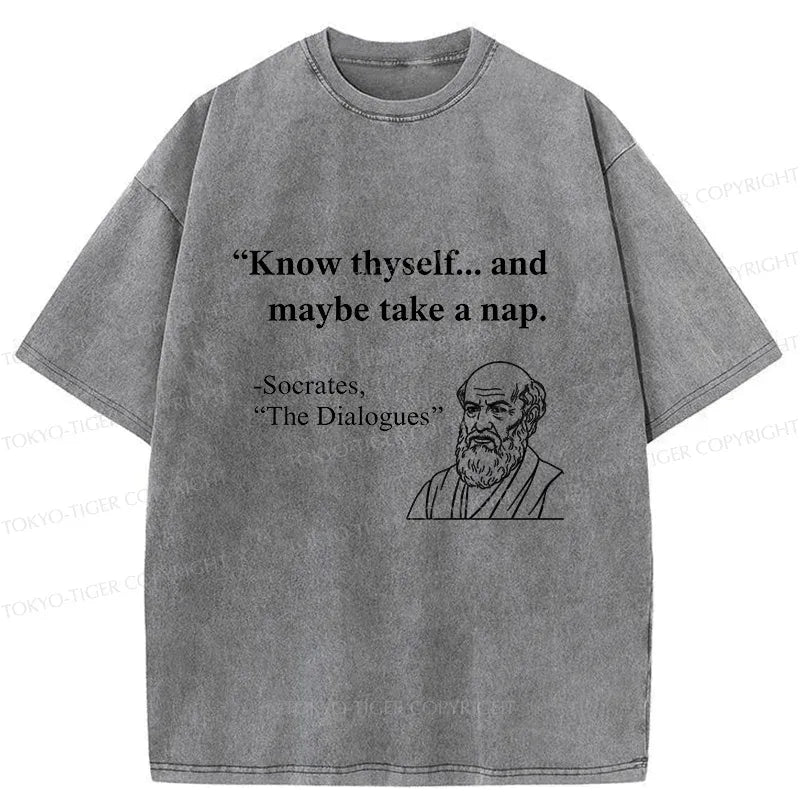 Unisex vintage Socrates t-shirt for casual style