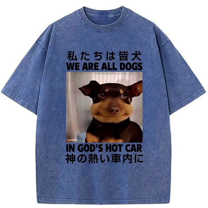 Japanese vintage style unisex cotton t-shirt