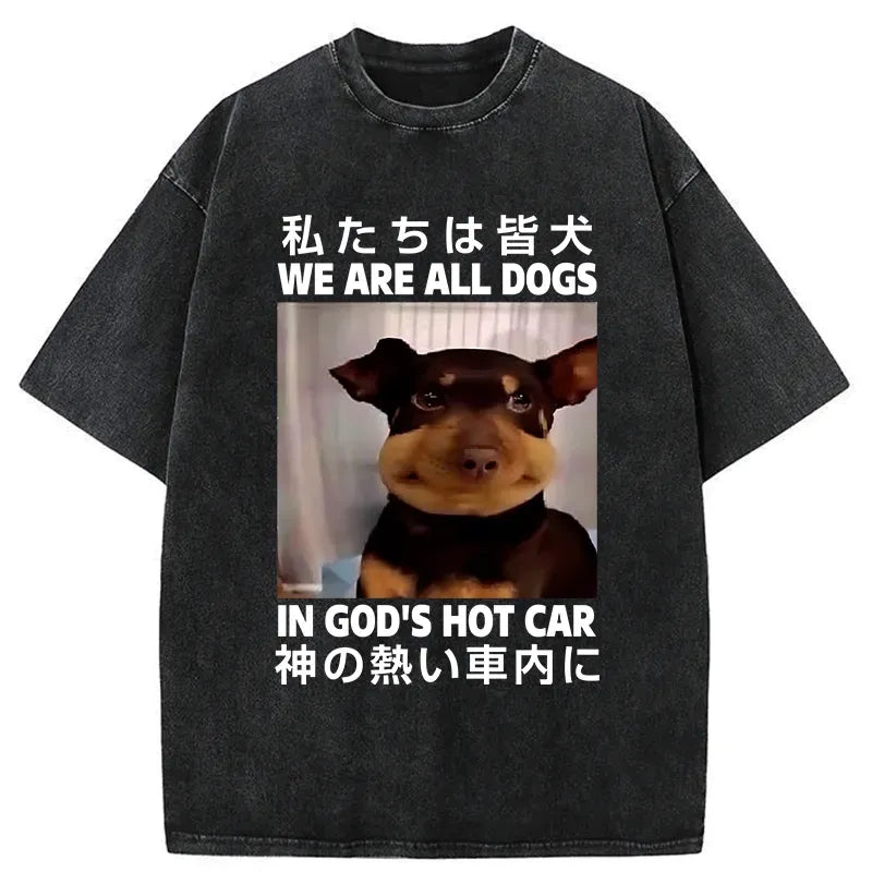 Japanese vintage style unisex cotton t-shirt