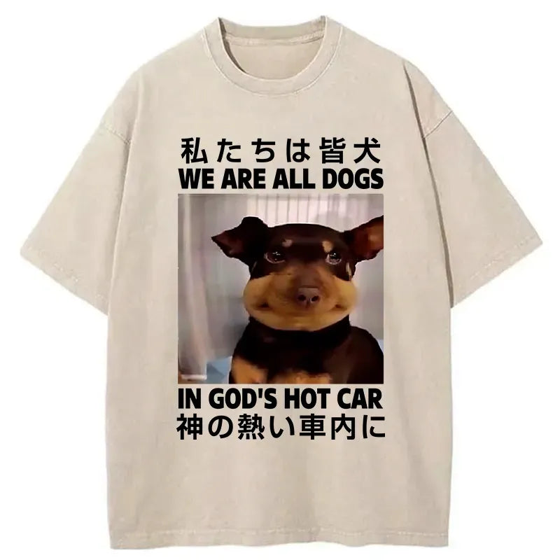 Japanese vintage style unisex cotton t-shirt