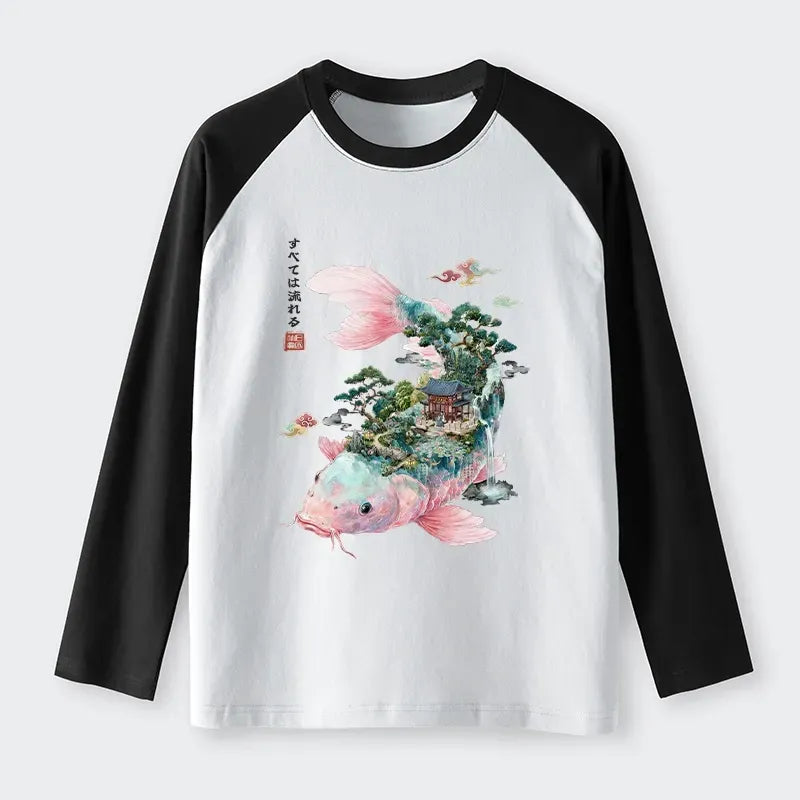 Vintage Japanese Koi Shirt for Summer