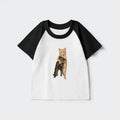 vintage ukiyo-e cat t-shirt children