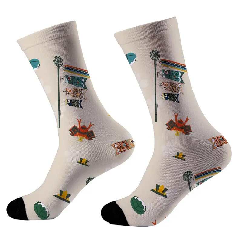 Kyoto-Lion Japanese Traditional Elements Socks