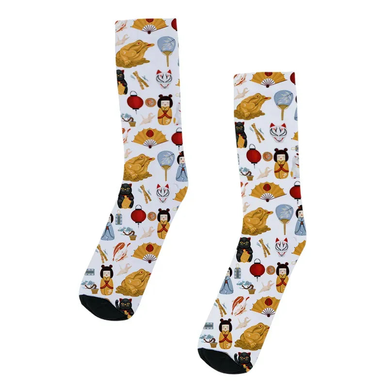 stylish Kyoto lion socks for travel