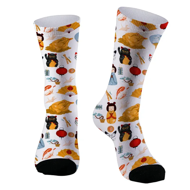unique Japan themed socks for daily wear