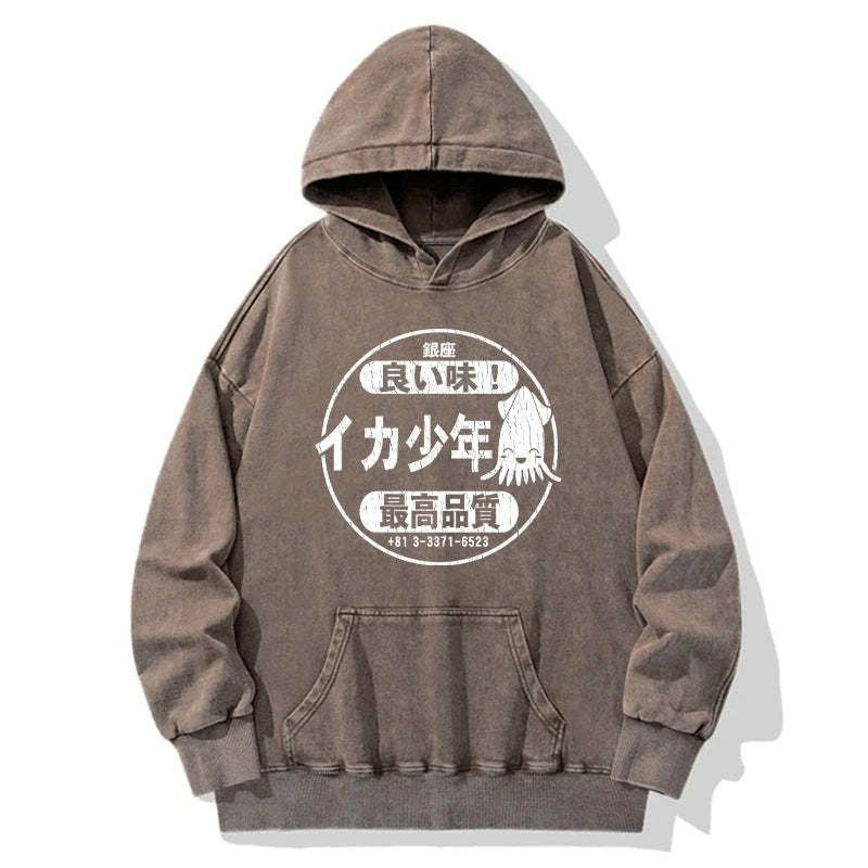 Japanese Washed Hoodie for Daily Wear