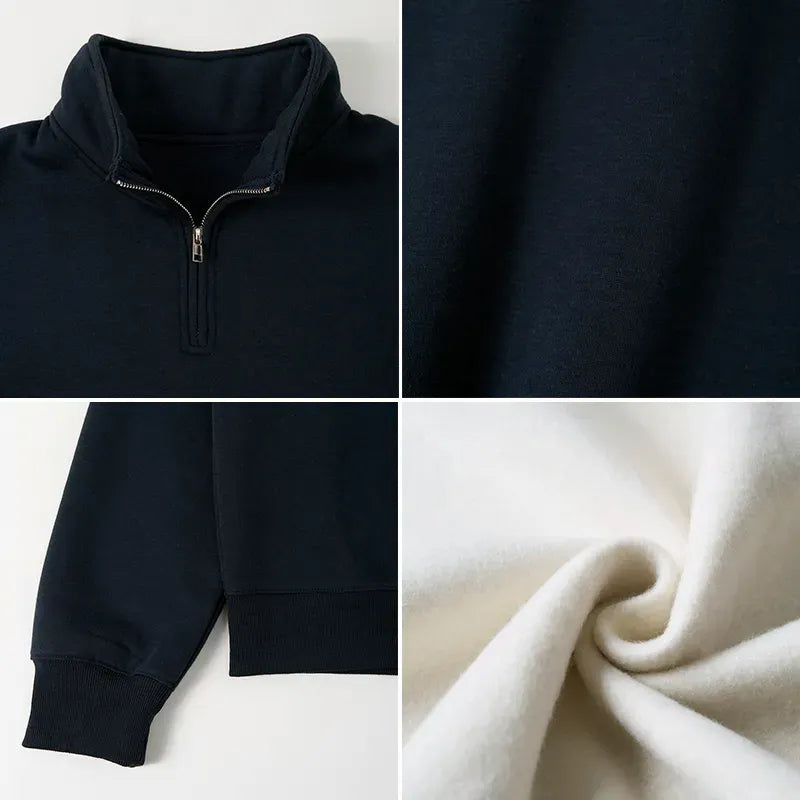 Kyoto-Lion Fetch This Dog Half Zip Fleece Sweatshirt