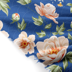 Kyoto-Lion Flowers In The Waves Fringed Scarf