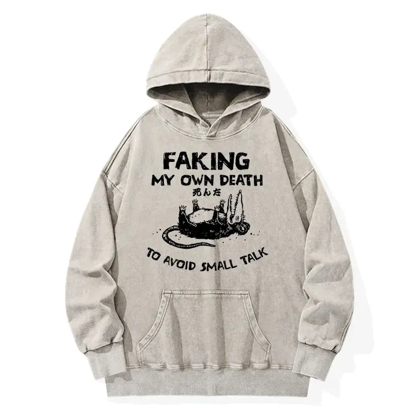 Kyoto-Lion Avoid Conversation Washed Hoodie