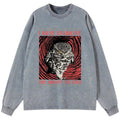 Kyoto-Lion I Have Stability Owl Washed Long Sleeve T-Shirt