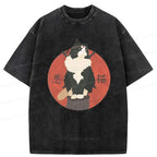 Cute Ninja Cat Japanese T-Shirt