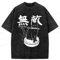 Kyoto-Lion Invincible Cat Washed T-Shirt