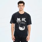 Washed Cat Tee for Streetwear Style